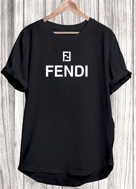 fendi t shirt color letters|fendi logo print t shirt.